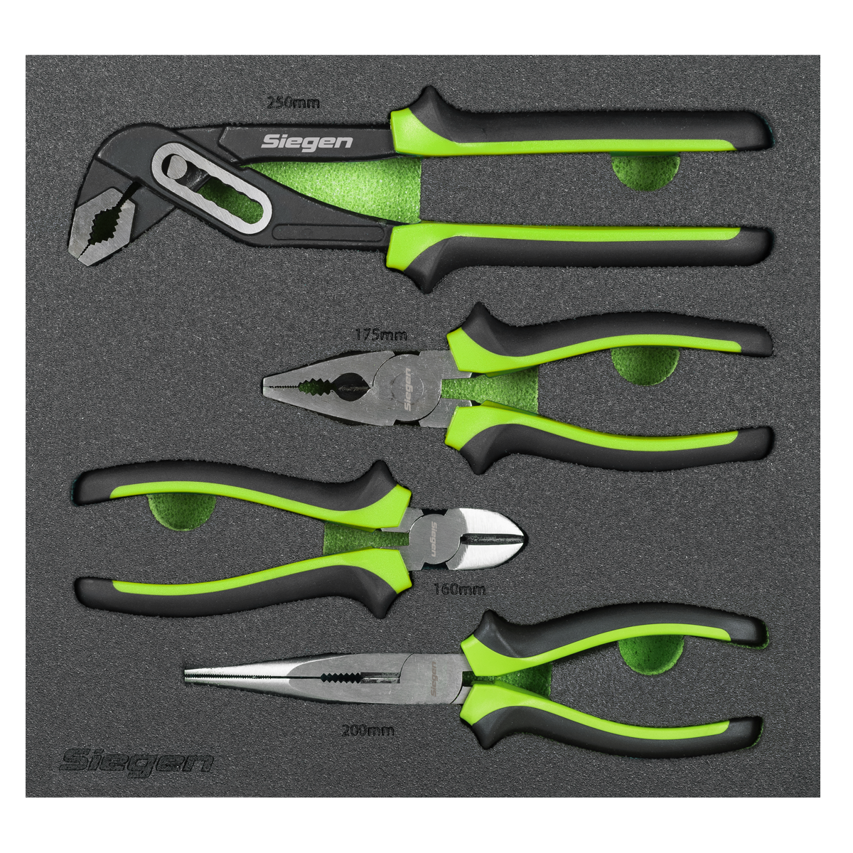 Siegen S01298 Siegen Comfort Grip Pliers Set 4pc