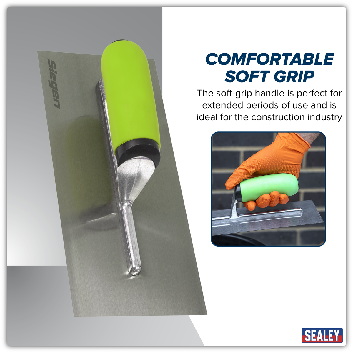 Siegen S01302 Siegen Plastering Trowel with Soft Grip Handle 280mm