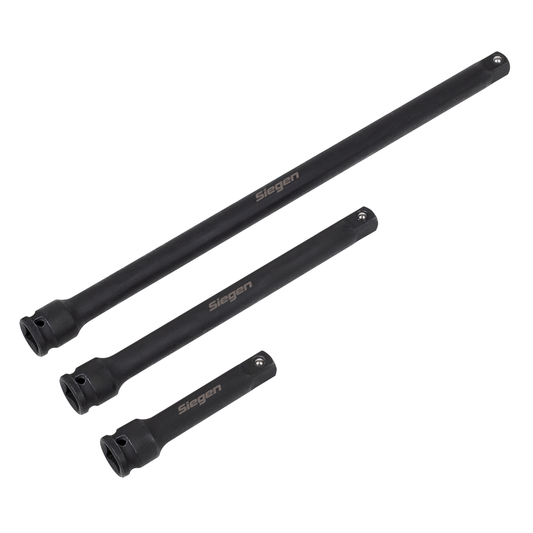 Siegen S01321 Siegen Impact Extension Bar Set 3/8"Sq Drive 3pc