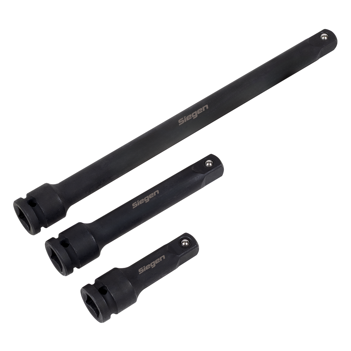 Siegen S01322 Siegen Impact Extension Bar Set 1/2"Sq Drive 3pc