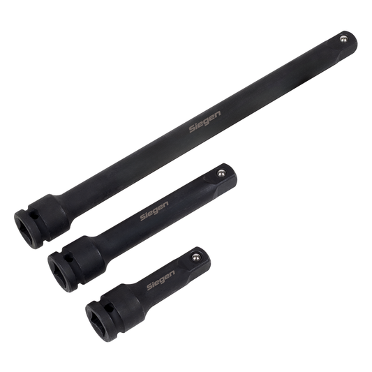 Siegen S01322 Siegen Impact Extension Bar Set 1/2"Sq Drive 3pc