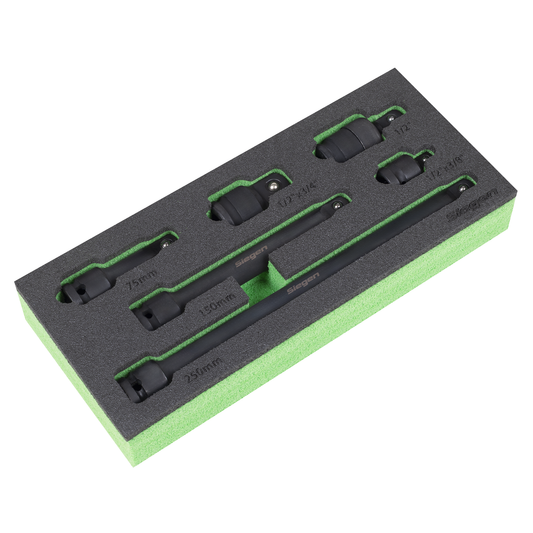 Siegen S01323 Siegen Impact Adaptor & Extension Bar Set 1/2"Sq Drive 6pc