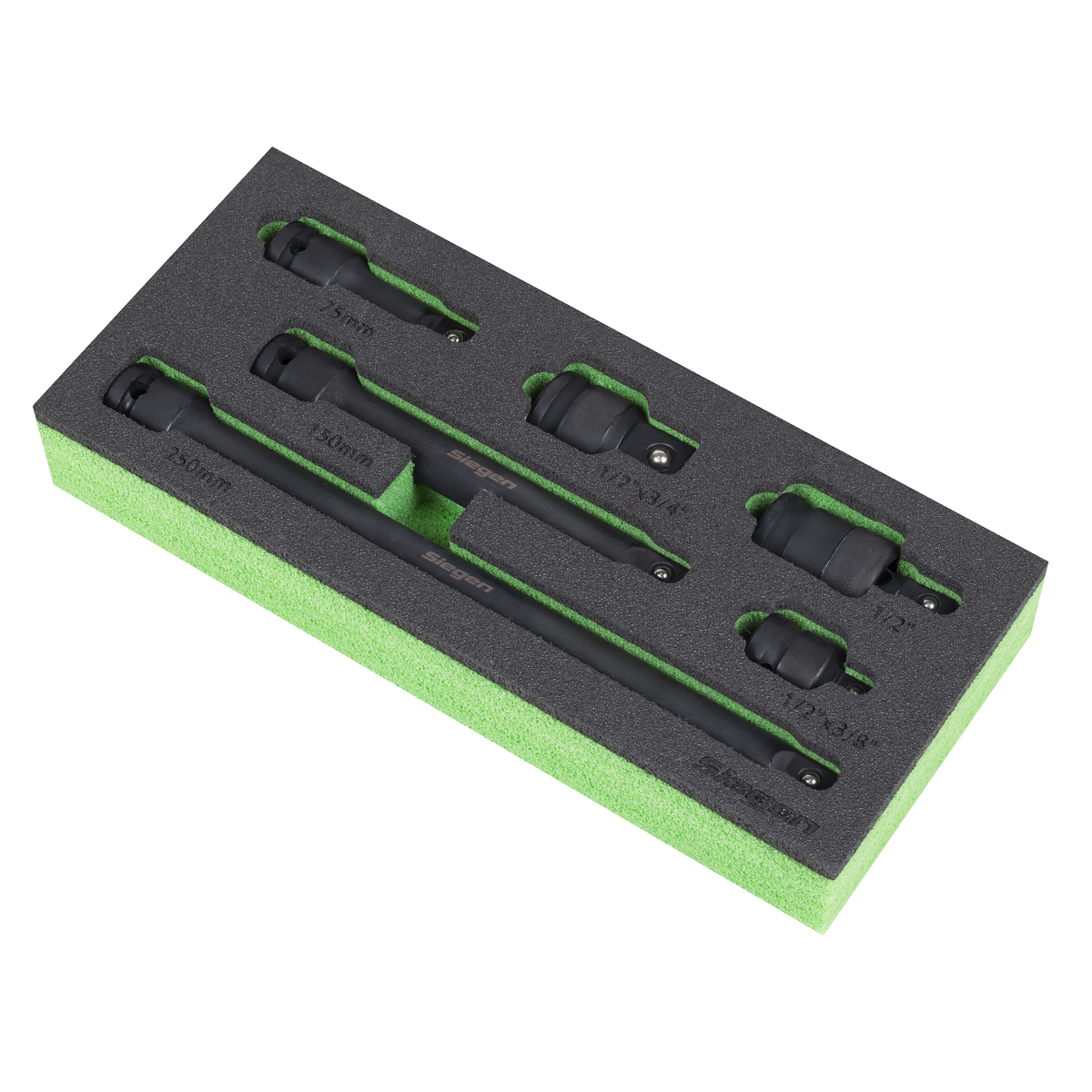 Siegen S01323 Siegen Impact Adaptor & Extension Bar Set 1/2"Sq Drive 6pc