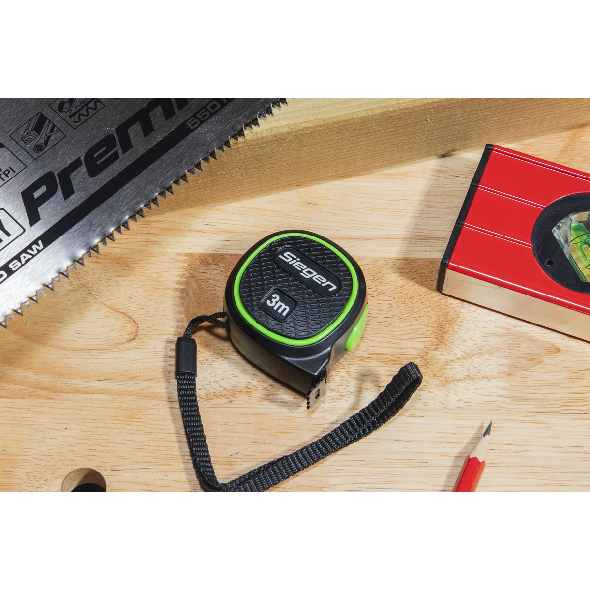 Siegen S01327 Metric/Imperial Auto Lock Tape Measure 3m(10ft) x 16mm