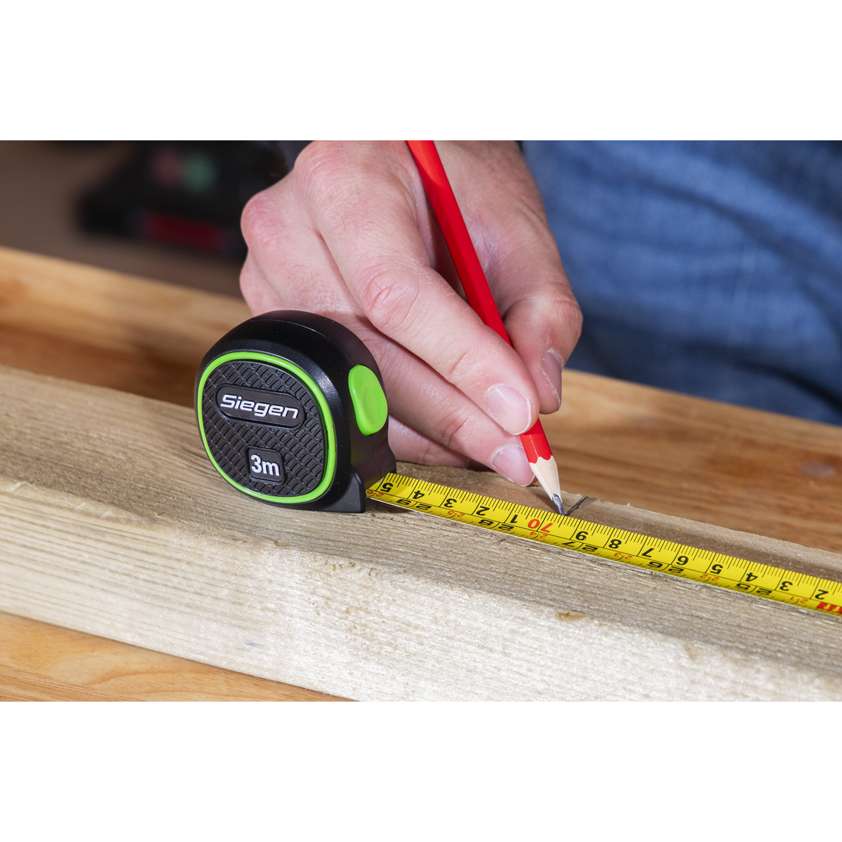 Siegen S01327 Metric/Imperial Auto Lock Tape Measure 3m(10ft) x 16mm