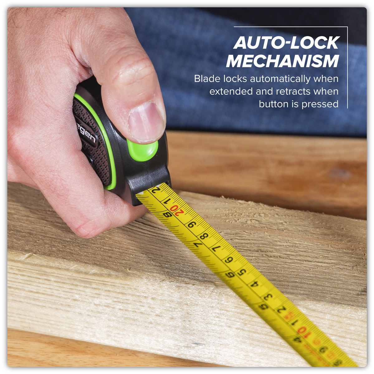 Siegen S01327 Metric/Imperial Auto Lock Tape Measure 3m(10ft) x 16mm