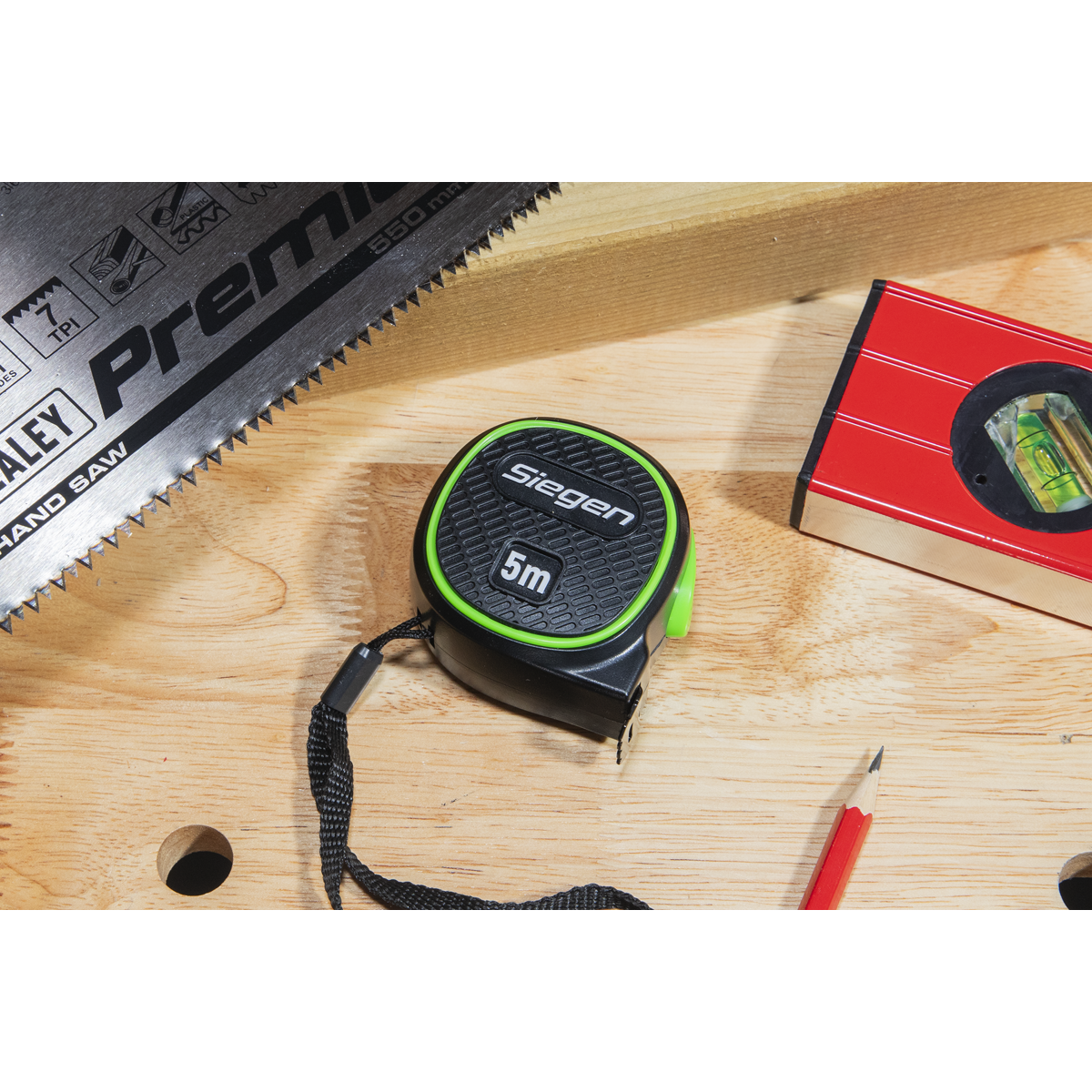 Siegen S01328 Metric/Imperial Auto-Lock Tape Measure 5m(16ft) x 19mm