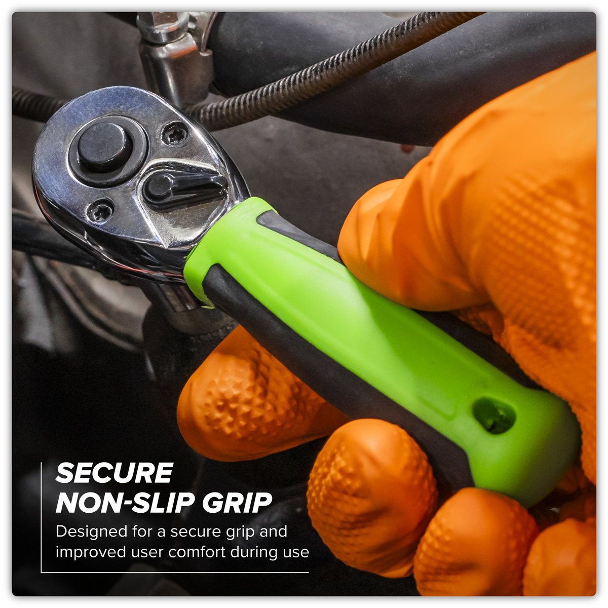 Siegen S01330 Stubby Ratchet Wrench Set 3pc