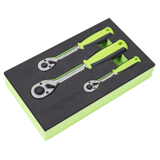 Siegen S01331 Ratchet Wrench Set 3pc