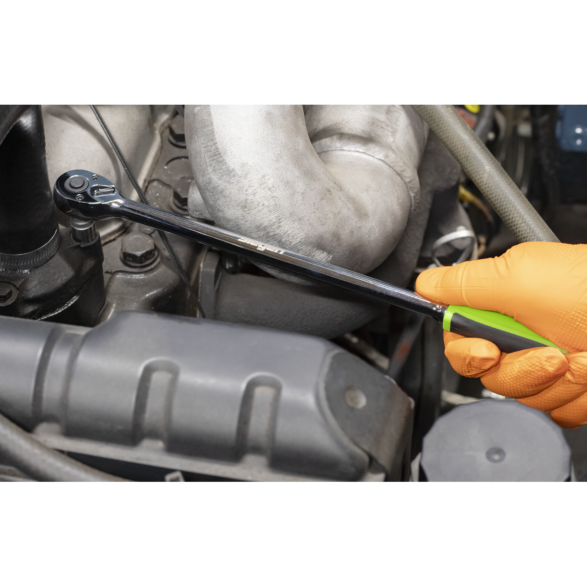 Siegen S01332 Extra-Long Ratchet Wrench Set 3pc
