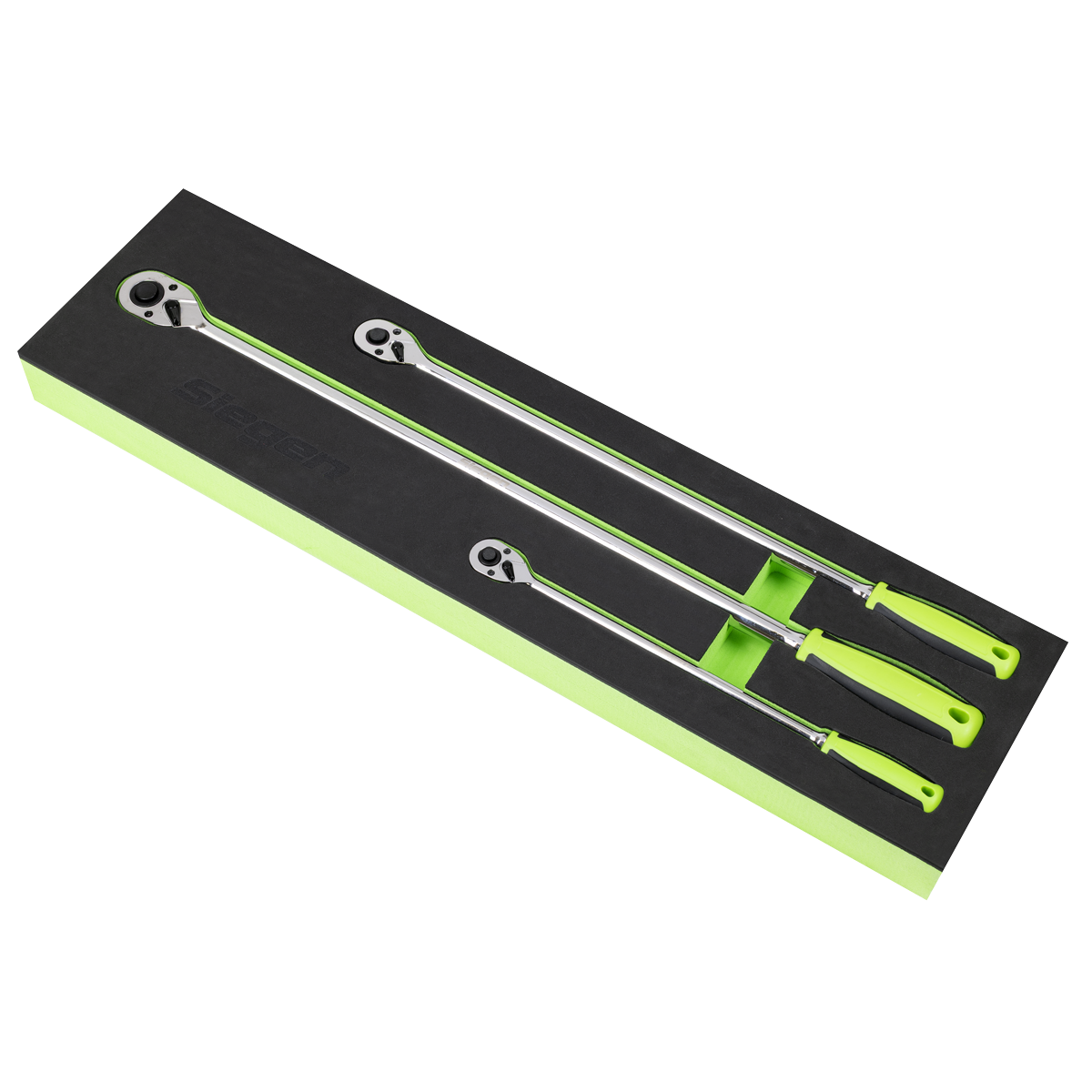 Siegen S01332 Extra-Long Ratchet Wrench Set 3pc