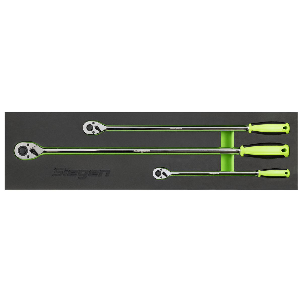 Siegen S01332 Extra-Long Ratchet Wrench Set 3pc
