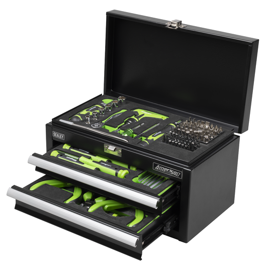 Siegen S01335 Siegen Mini Toolbox 2 Drawer with 111pc Tool Kit