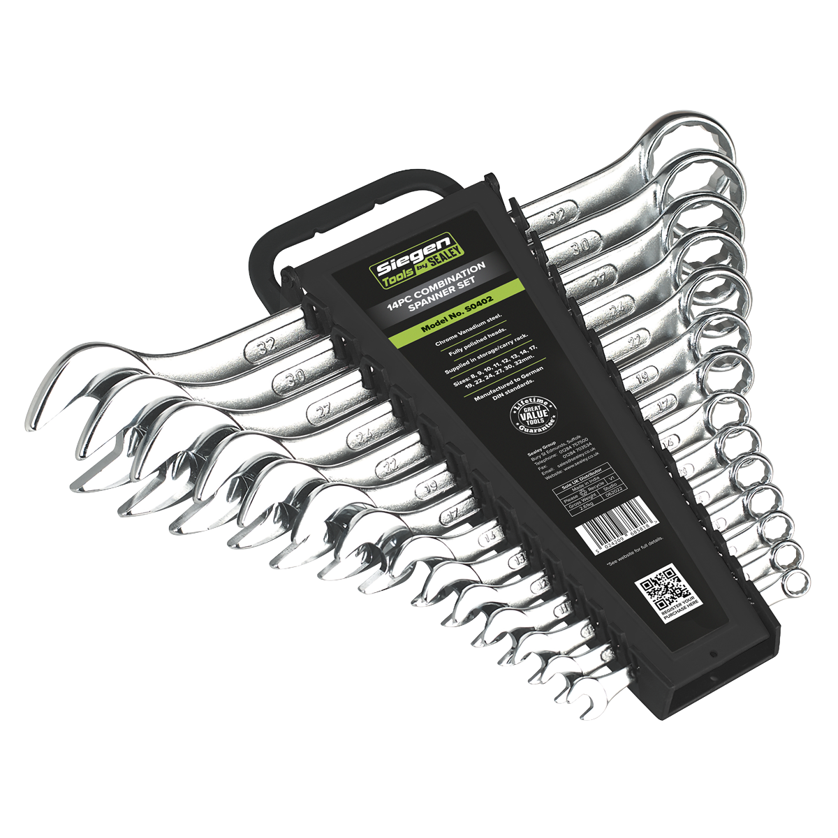 Siegen S0402 Siegen Combination Spanner Set 14pc