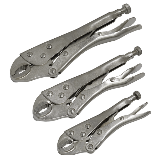 Siegen S0463 Siegen Locking Pliers Set 3pc