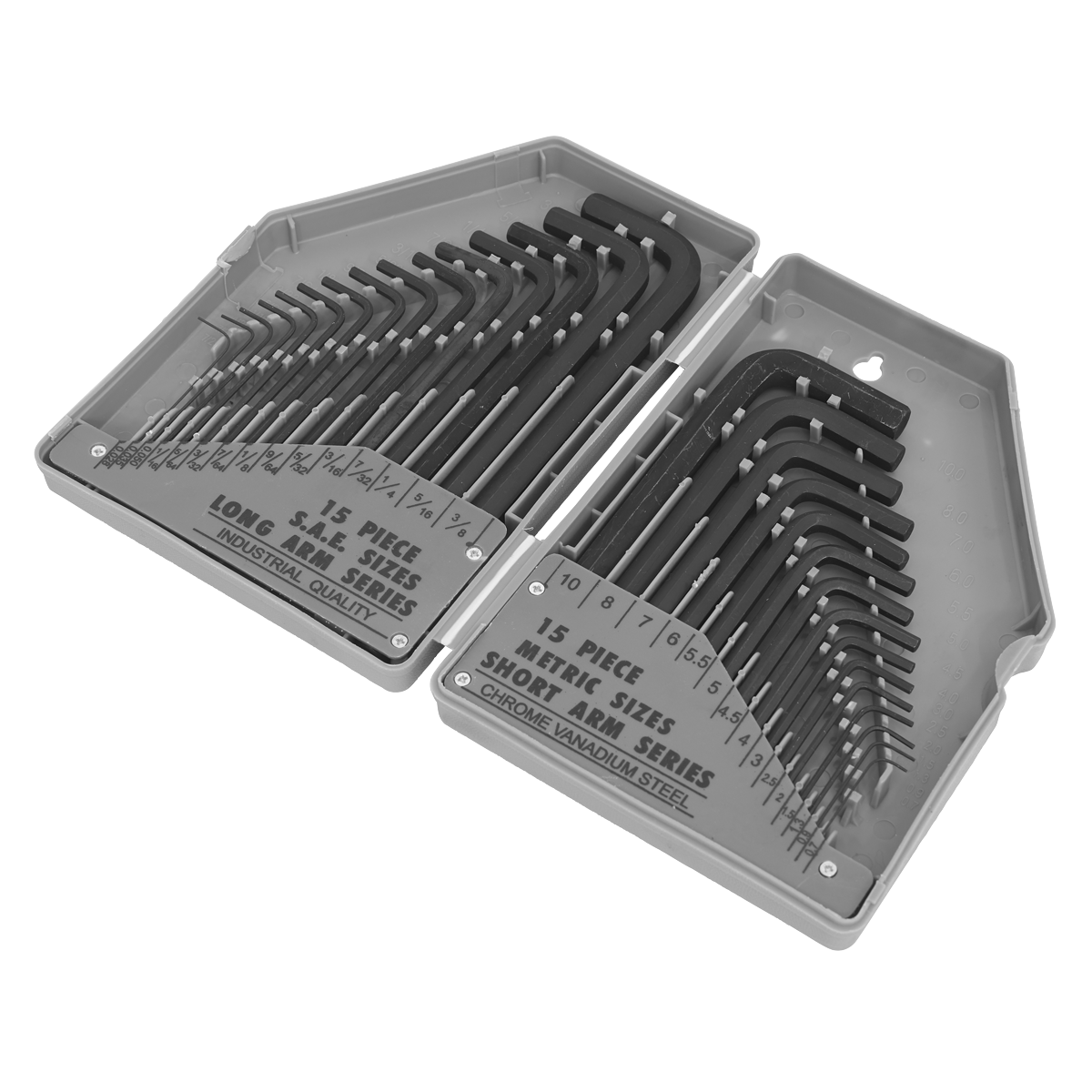 Siegen S0484 Siegen Metric/Imperial Long/Short-Arm Hex Key Set 30pc