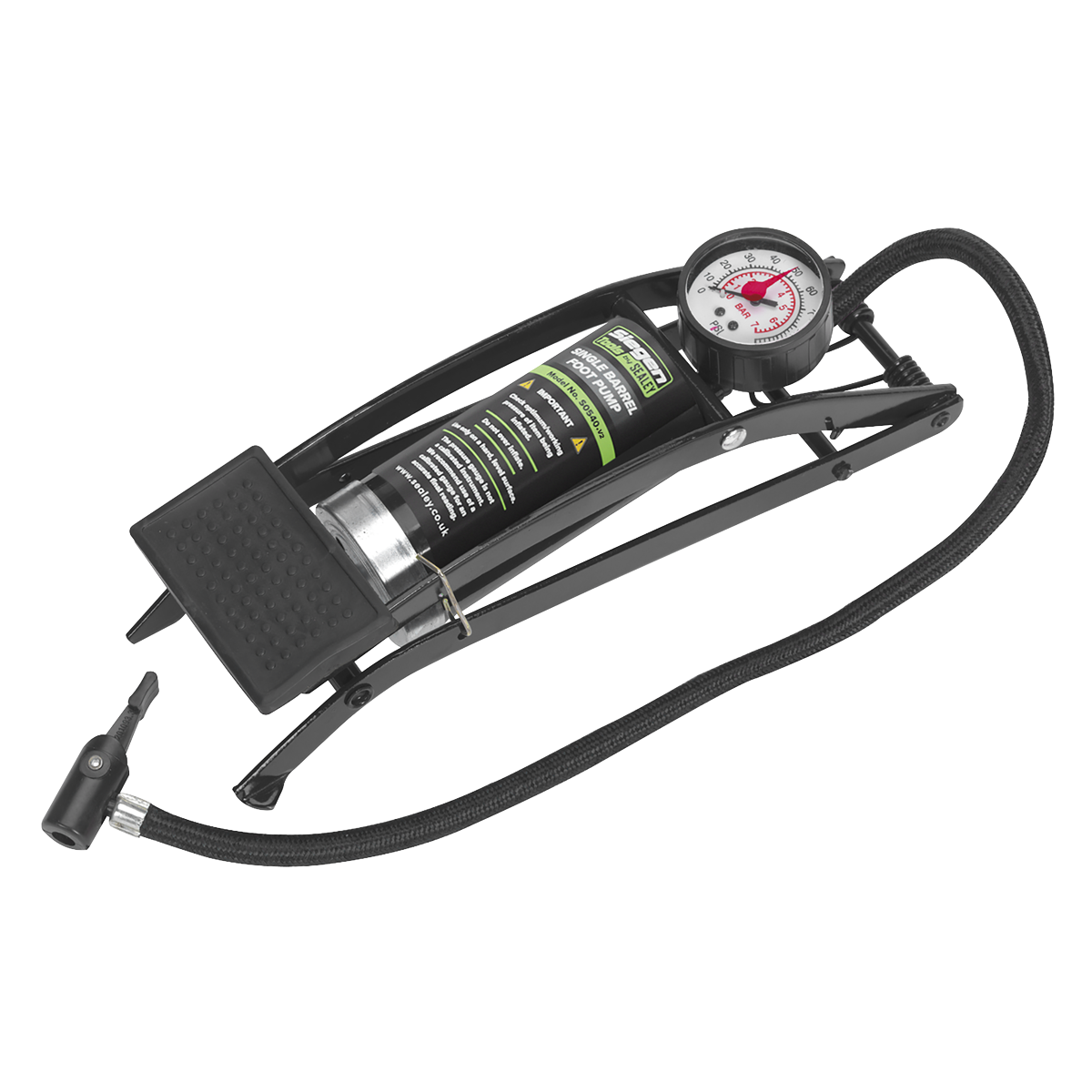 Siegen S0540 Foot Pump Single Barrel