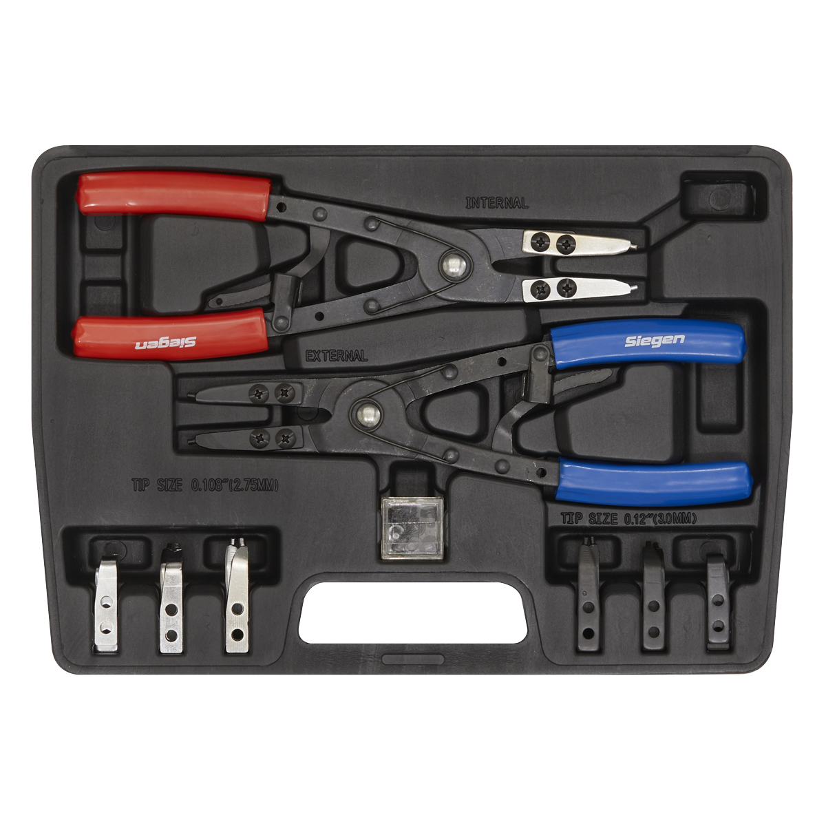 Siegen S0553 Siegen Internal/External Circlip Pliers Set 265mm