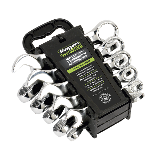 Siegen S0561 Siegen Stubby Combination Spanner Set 10pc