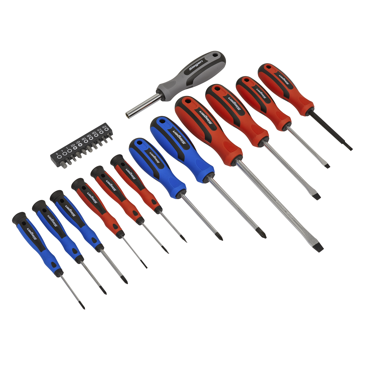 Siegen S0598 Siegen Soft Grip Screwdriver & Bit Set 23pc