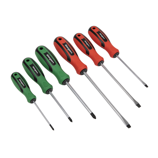 Siegen S0615 Siegen Soft Grip Screwdriver Set 6pc