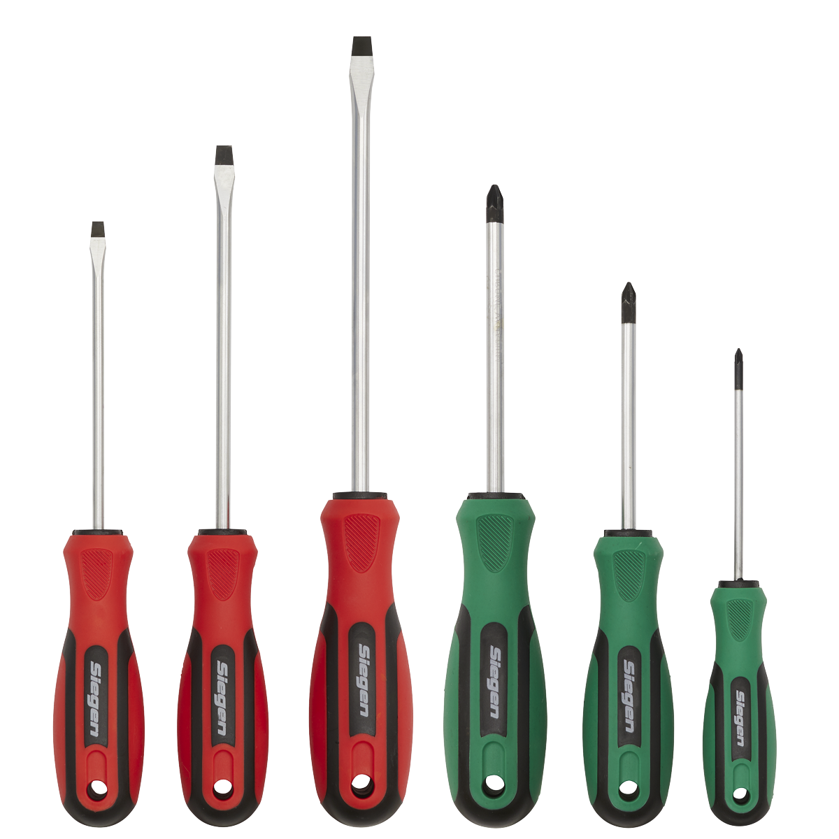 Siegen S0615 Siegen Soft Grip Screwdriver Set 6pc
