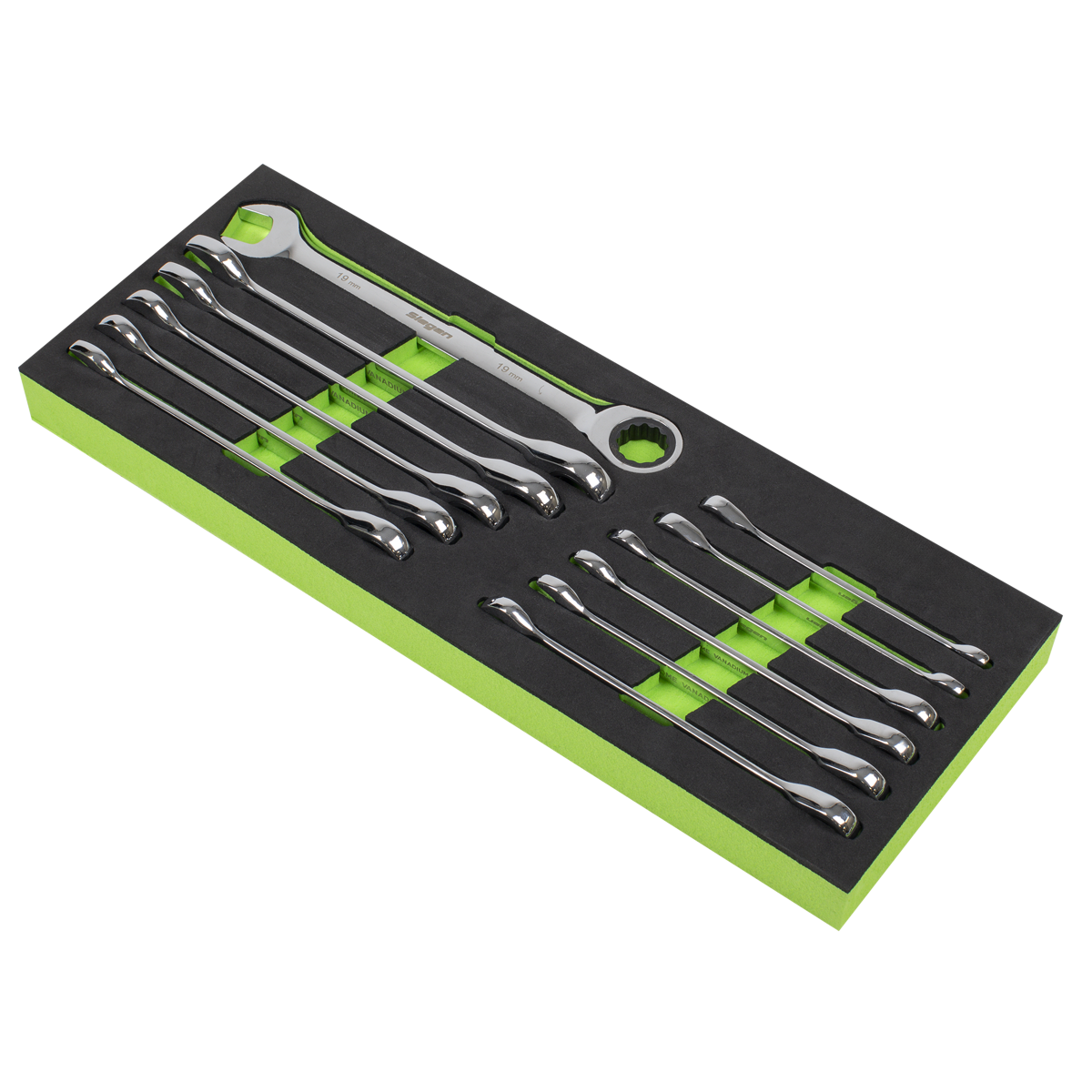 Siegen S0634 Siegen Ratchet Combination Spanner Set 12pc