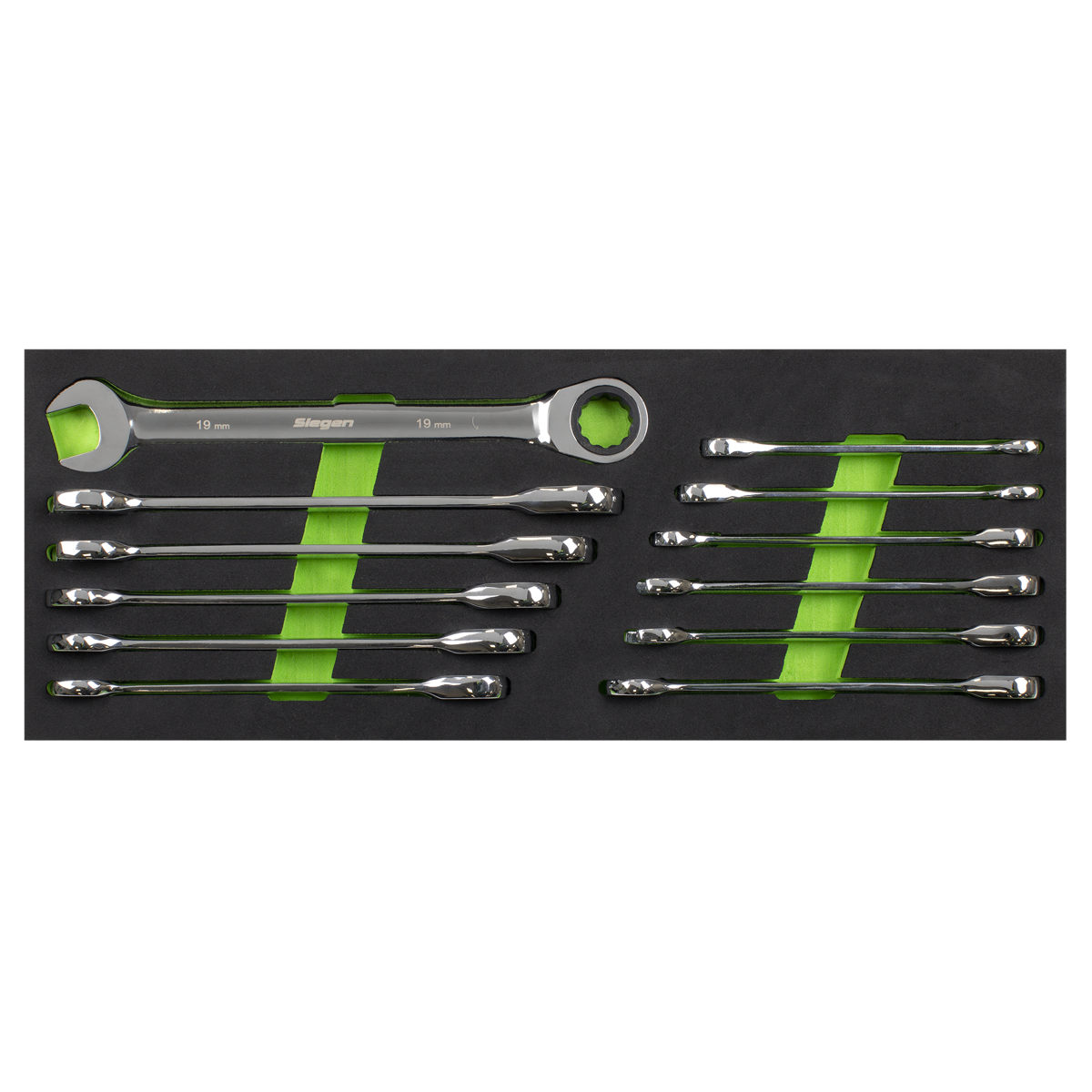Siegen S0634 Siegen Ratchet Combination Spanner Set 12pc