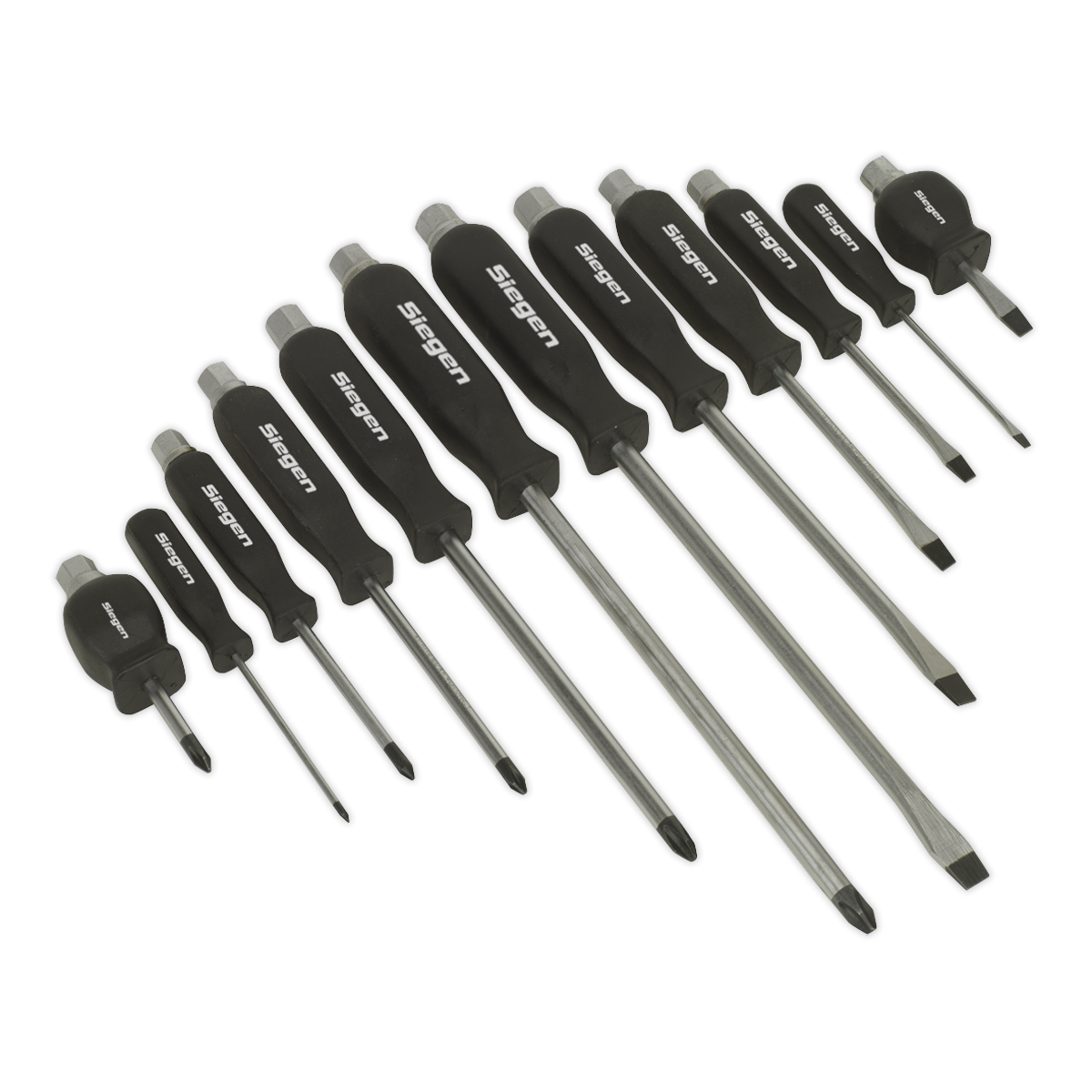 Siegen S0641 Siegen Hammer-Thru Screwdriver Set 12pc