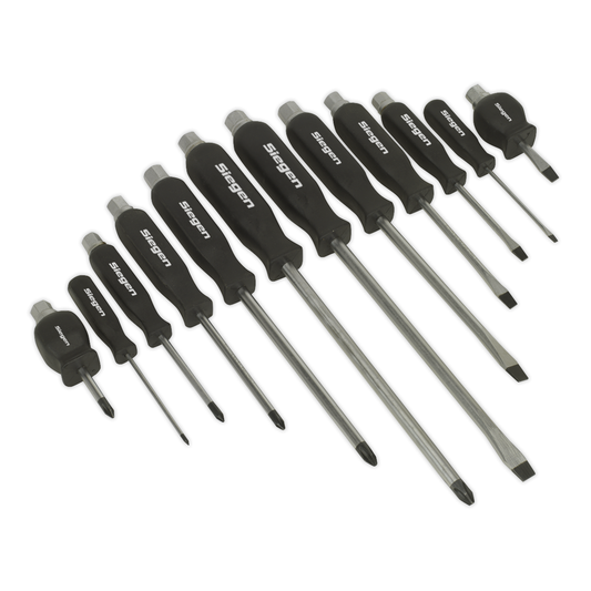 Siegen S0641 Siegen Hammer-Thru Screwdriver Set 12pc