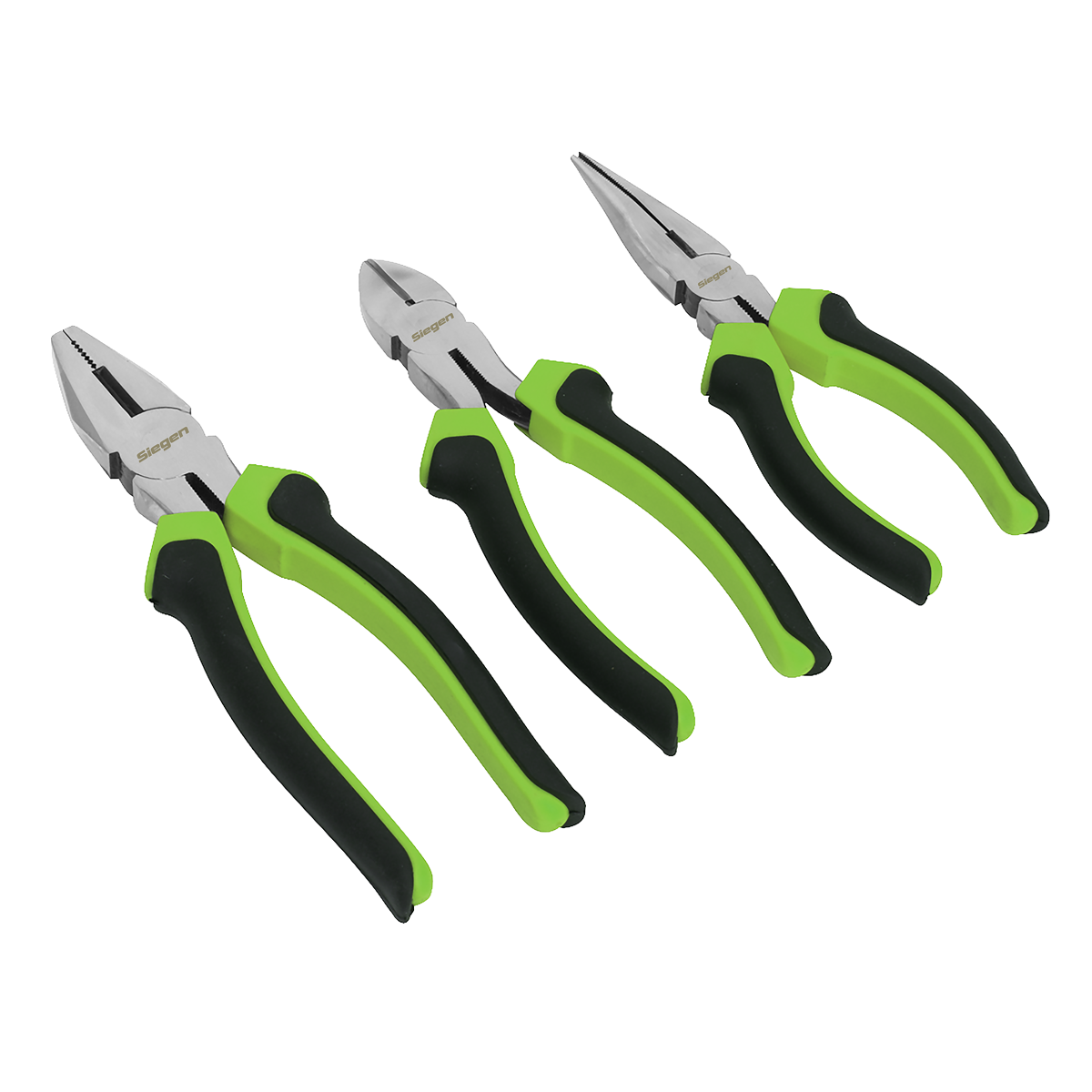 Siegen S0645 Siegen Comfort Grip Pliers Set 3pc