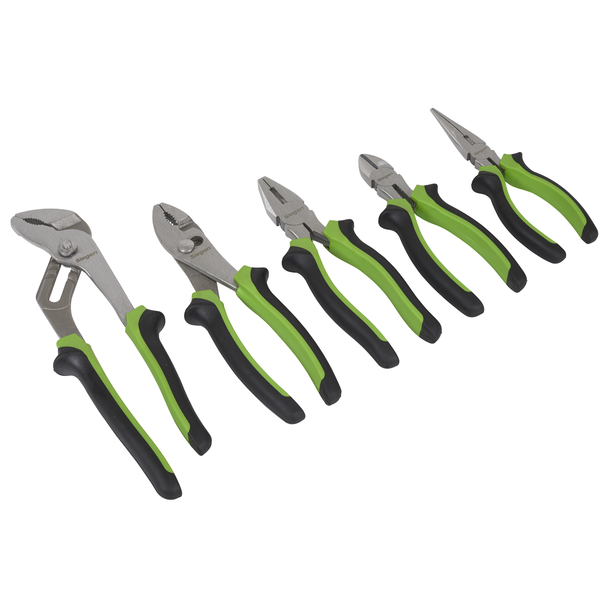 Siegen S0646 Comfort Grip Pliers Set 5pc