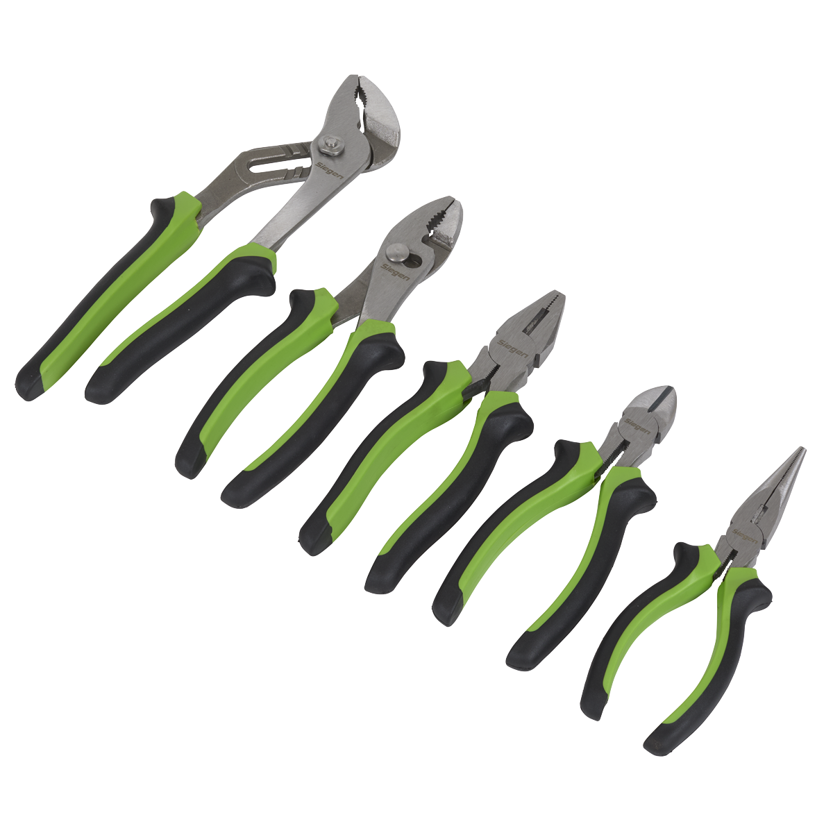Siegen S0646 Comfort Grip Pliers Set 5pc