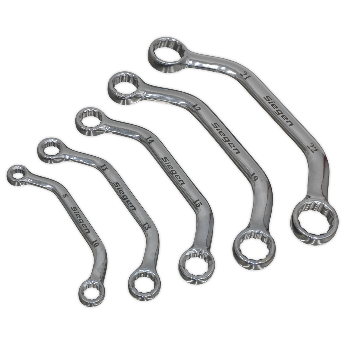 Siegen S0716 Siegen Obstruction Spanner Set 5pc