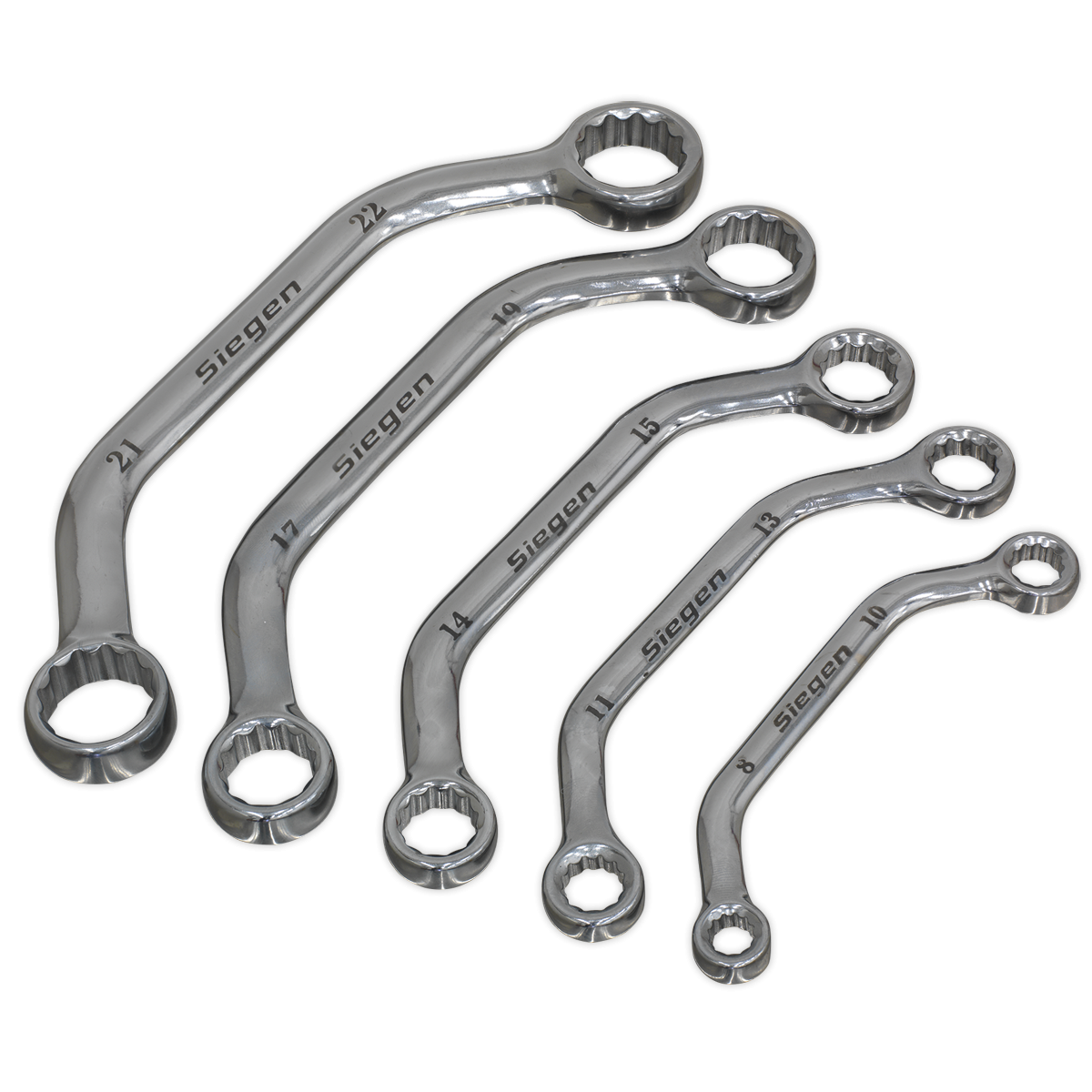 Siegen S0716 Siegen Obstruction Spanner Set 5pc