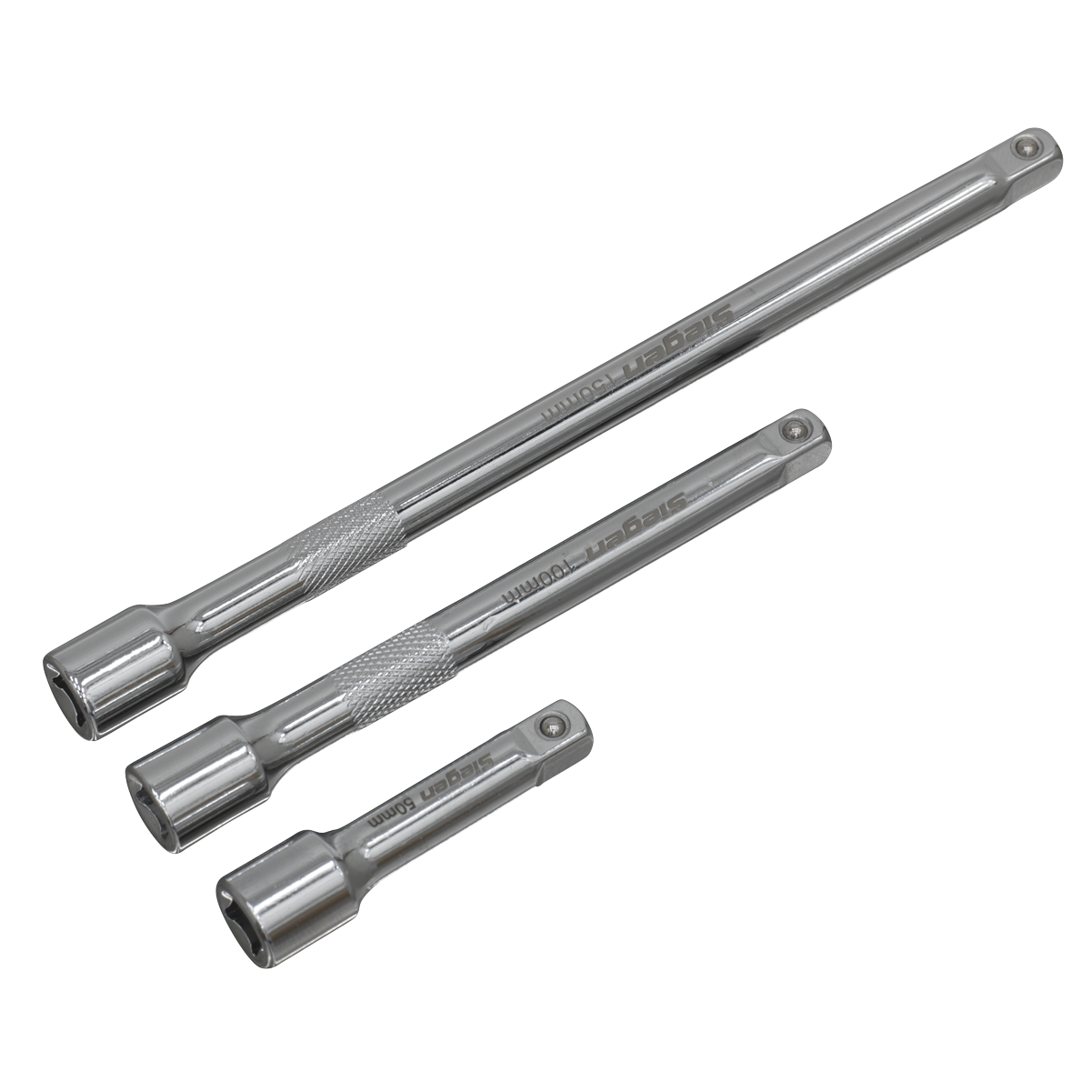 Siegen S0718 Siegen Extension Bar Set 1/4"Sq Drive 3pc