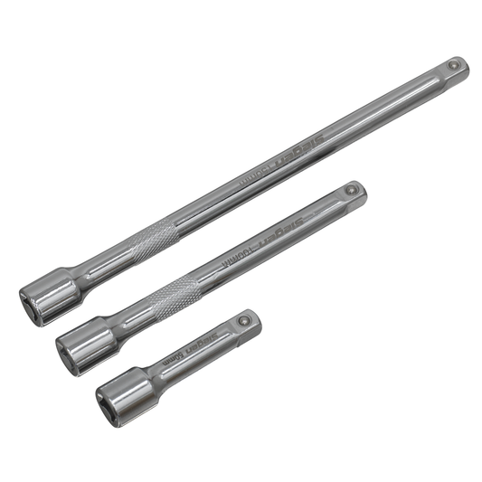 Siegen S0718 Siegen Extension Bar Set 1/4"Sq Drive 3pc
