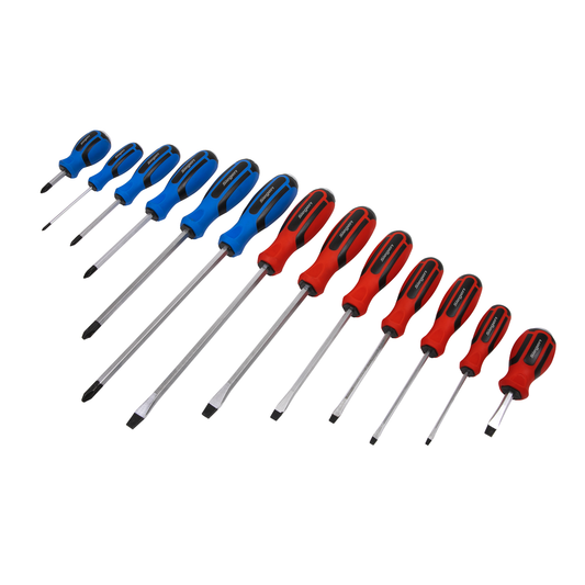 Siegen S0754 Siegen Hammer-Thru Screwdriver Set 13pc