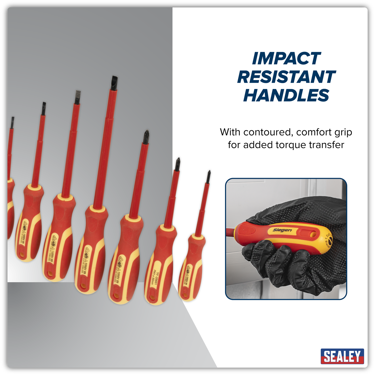 Siegen S0756 Siegen Screwdriver Set 7pc - VDE Approved