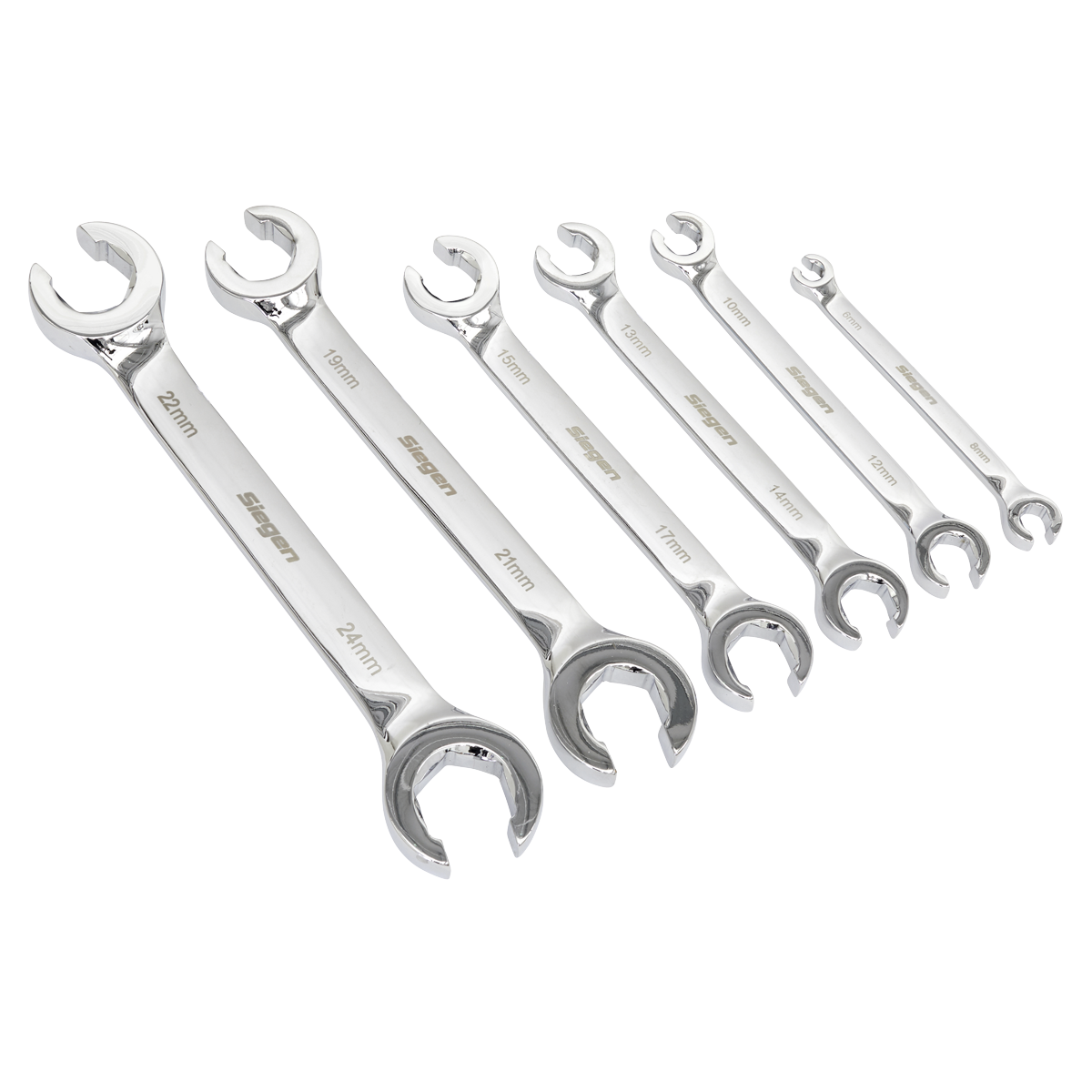 Siegen S0767 Flare Nut Spanner Set in EVA Foam Tray 6pc
