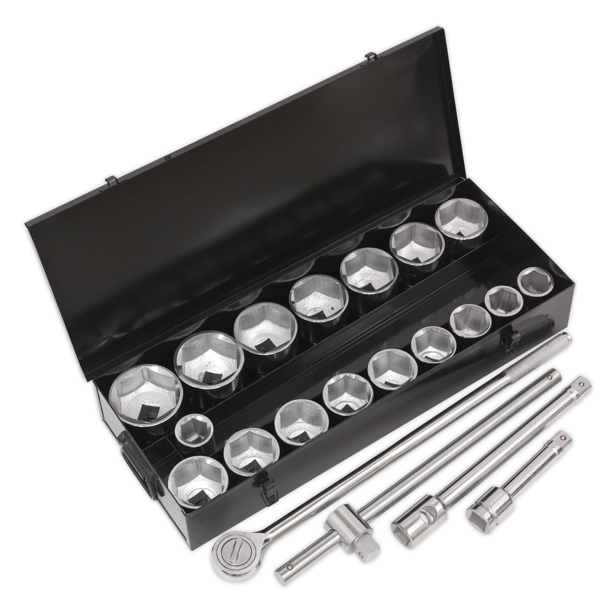Siegen S0768 Siegen Socket Set 1"Sq Drive 21pc