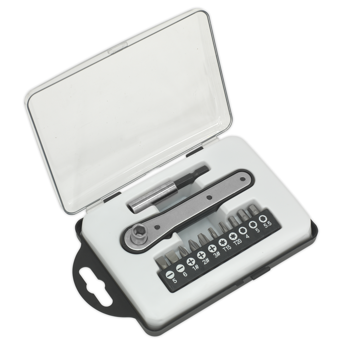 Siegen S0775 Siegen Ratchet Driver Bit Set 12pc
