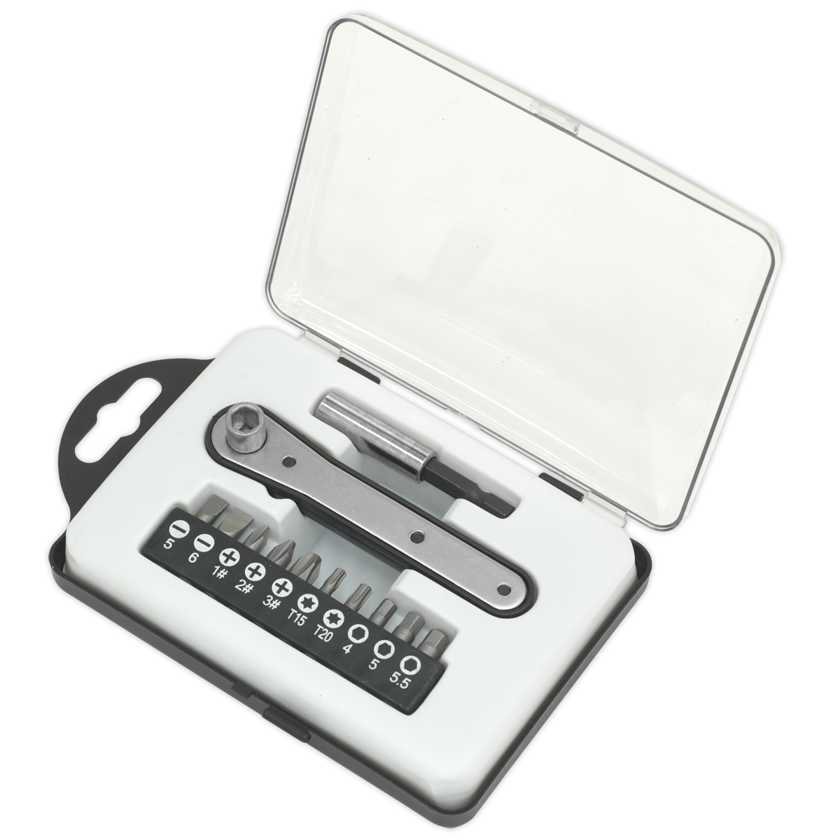 Siegen S0775 Siegen Ratchet Driver Bit Set 12pc