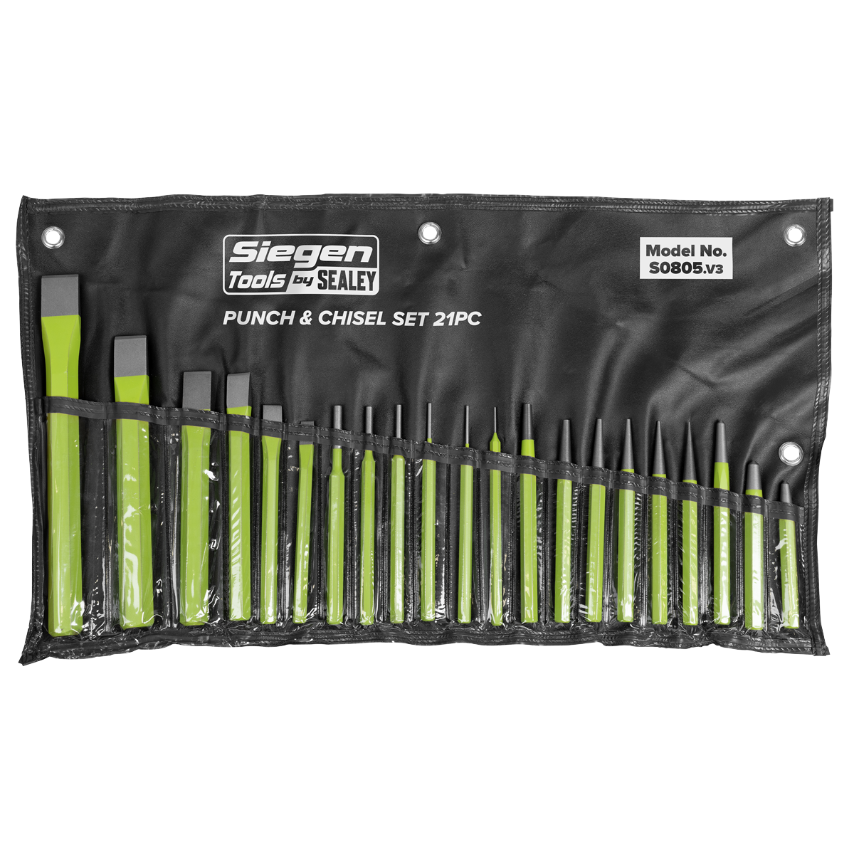Siegen S0805 Punch & Chisel Set 21pc