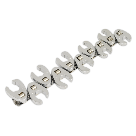 Siegen S0845 Siegen Flare Nut Crow's Foot Wrench Set 3/8"Sq Drive 10pc