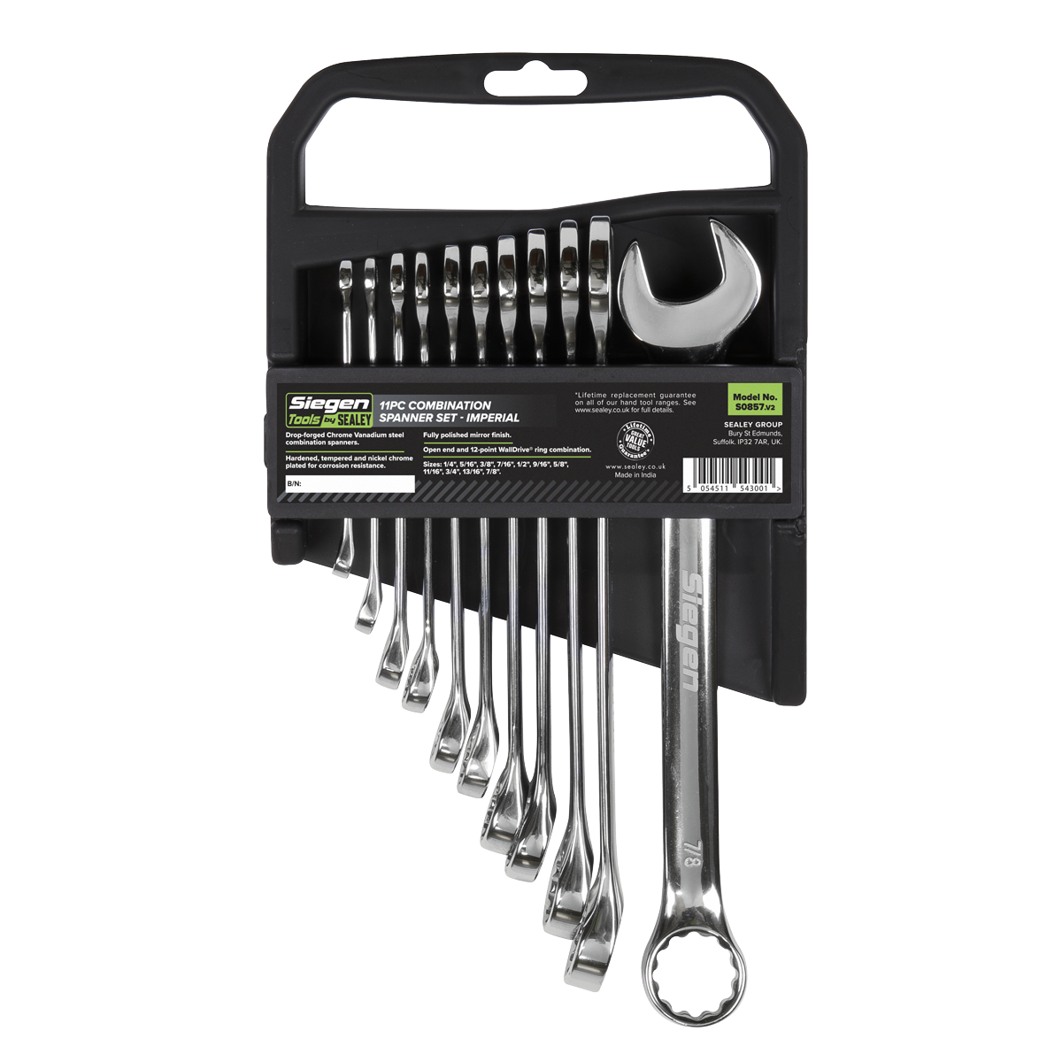 Siegen S0857 Siegen Imperial Combination Spanner Set 11pc
