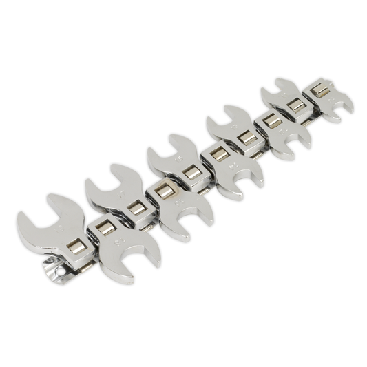 Siegen S0866 Siegen Crow's Foot Open-End Spanner Set 3/8"Sq Drive 10pc