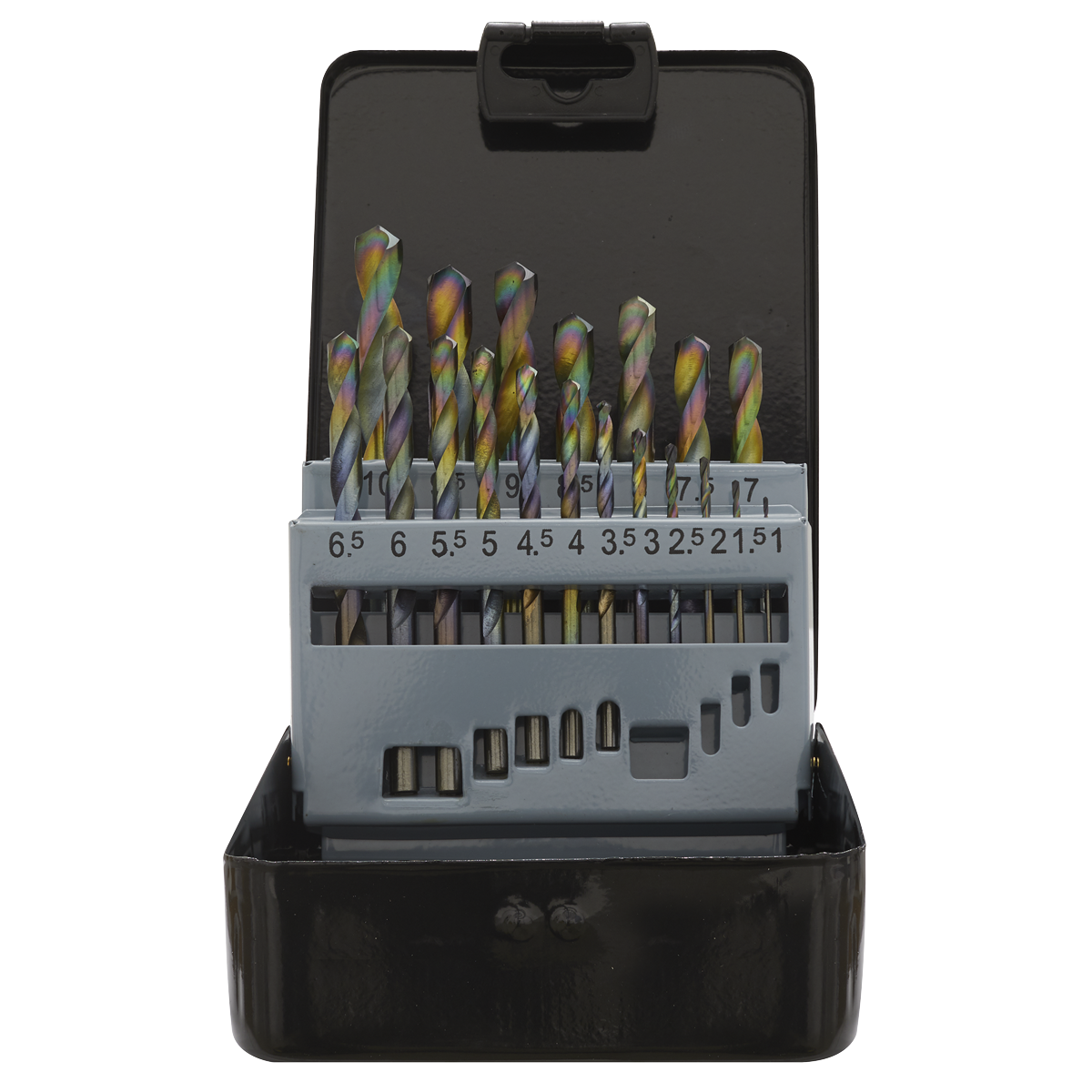 Siegen S0868 Siegen HSS Edge Ground Drill Bit Set 19pc - DIN 338