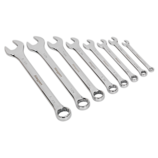Siegen S0870 Siegen Whitworth Combination Spanner Set 8pc