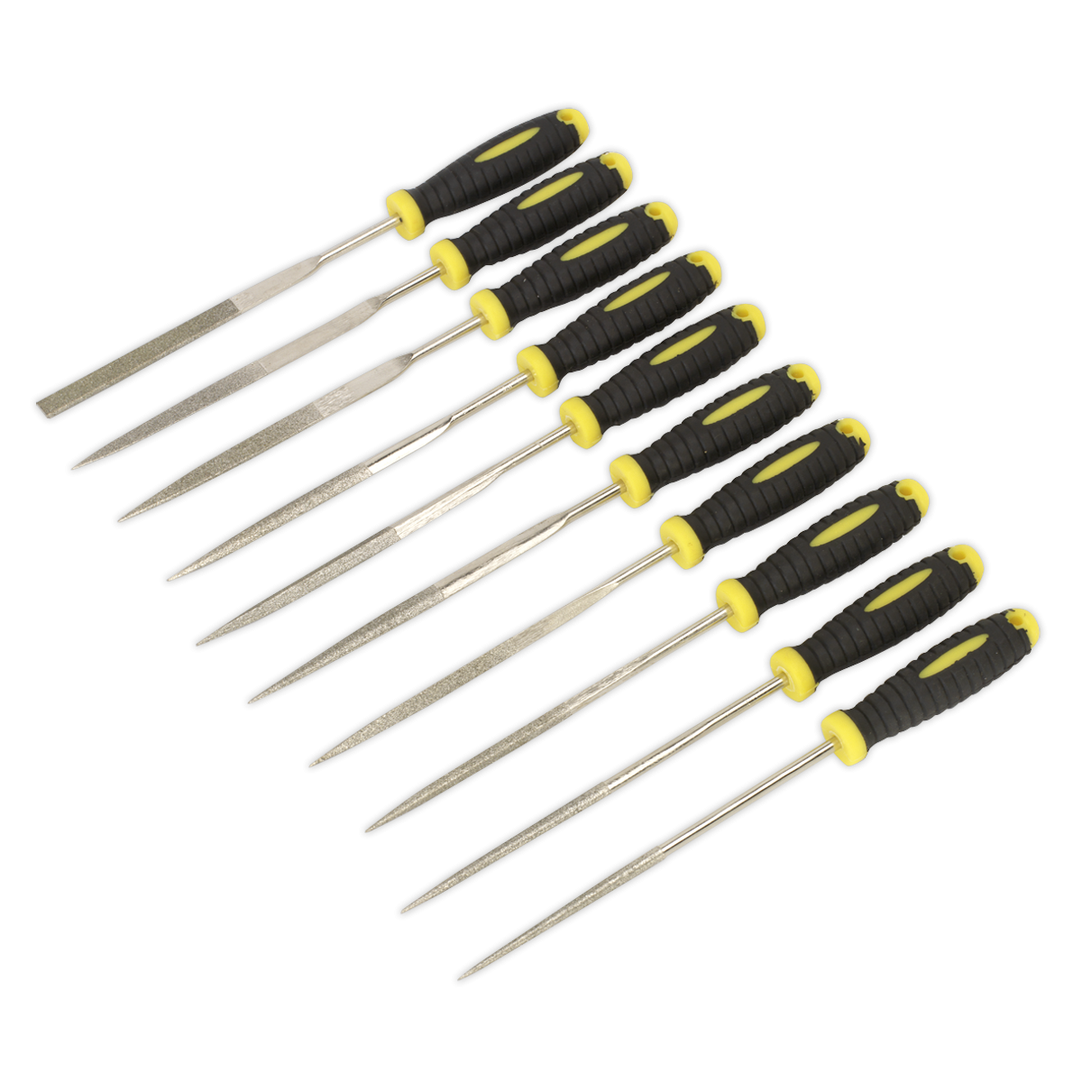 Siegen S0896 Siegen Diamond Needle File Set 100mm 10pc